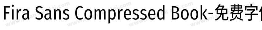 Fira Sans Compressed Book字体转换